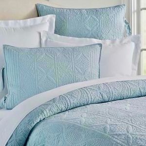 Pottery Barn HANNA sham Beach Glass